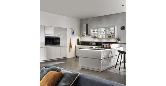 Einbauküche Luxor Frei Planbar Modern, Grifflos - Schwarz/Grau, MODERN, Holzwerkstoff - Vertico