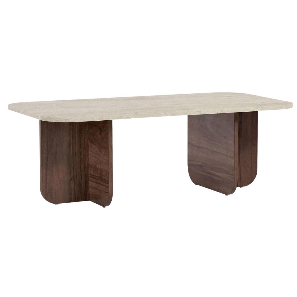 Couchtisch Akira Creme/Walnussfarben L: 120cm