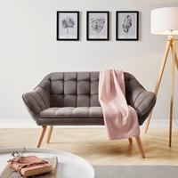 Pohovka MONIQUE tmavě šedá - tmavě šedá, Moderní, dřevo/textil (127/76/74,5cm) - Modern Living