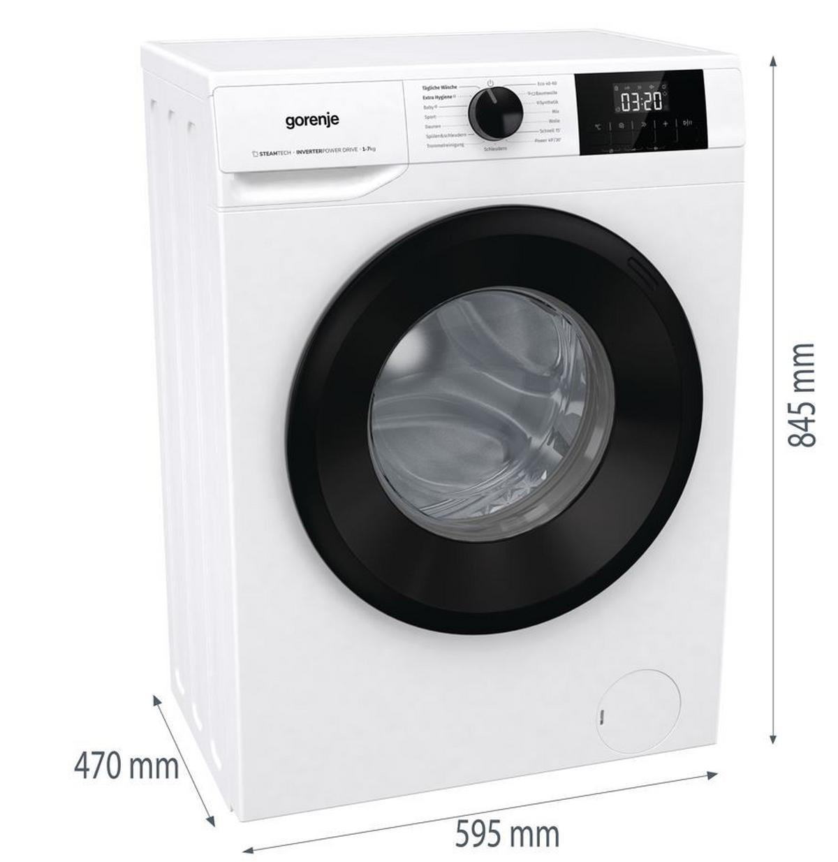Waschmaschine W3ngpi72sbs/at - Weiß, Basics (59,5/84,5/43,5cm) - Gorenje