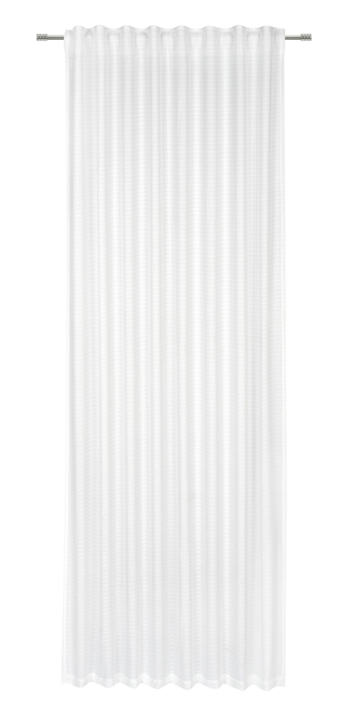 Fertigvorhang Ella - Weiß, ROMANTIK / LANDHAUS, Textil (135/245cm) - James Wood