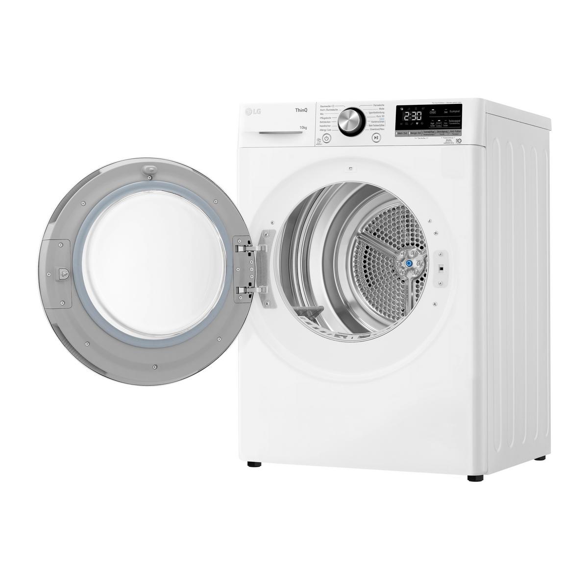 Wärmepumpentrockner LG V9ayxt - Weiß, Basics, Metall (60/85/66cm) - LG