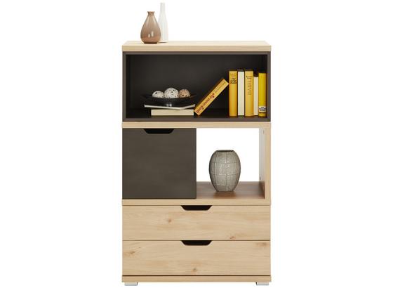 Komoda Highboard Player - farby dubu/tmavosivá, Moderný, kompozitné drevo (71/116/40cm) Komoda Highboard Player - farby dubu/tmavosivá, Moderný, kompozitné drevo (71/116/40cm)