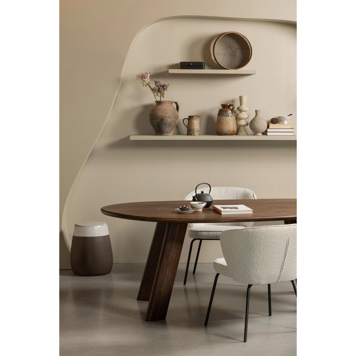 ARMLEHNSTUHL-SET Admit Naturfarben B: 60cm - Schwarz/Naturfarben, Design, Textil/Metall (60/77/59cm) - Livetastic