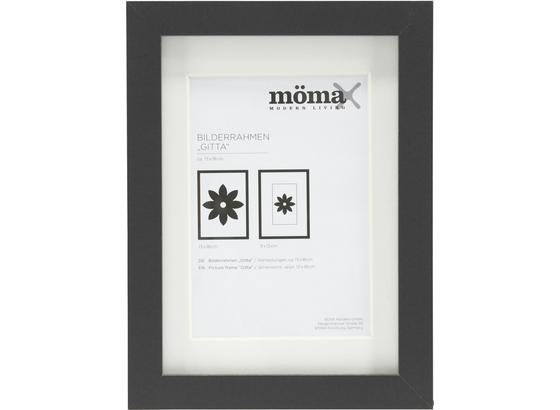 Rám Na Obrazy Gitta - černá, Moderní, kompozitní dřevo/sklo (13/18/3,6cm) - Mömax modern living Rám Na Obrazy Gitta - černá, Moderní, kompozitní dřevo/sklo (13/18/3,6cm) - Mömax modern living