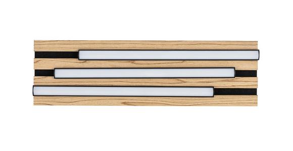 LED-Deckenleuchte Ada - Eichefarben/Schwarz, MODERN, Holzwerkstoff/Kunststoff (50/14,5/7,5cm) - Luca Bessoni