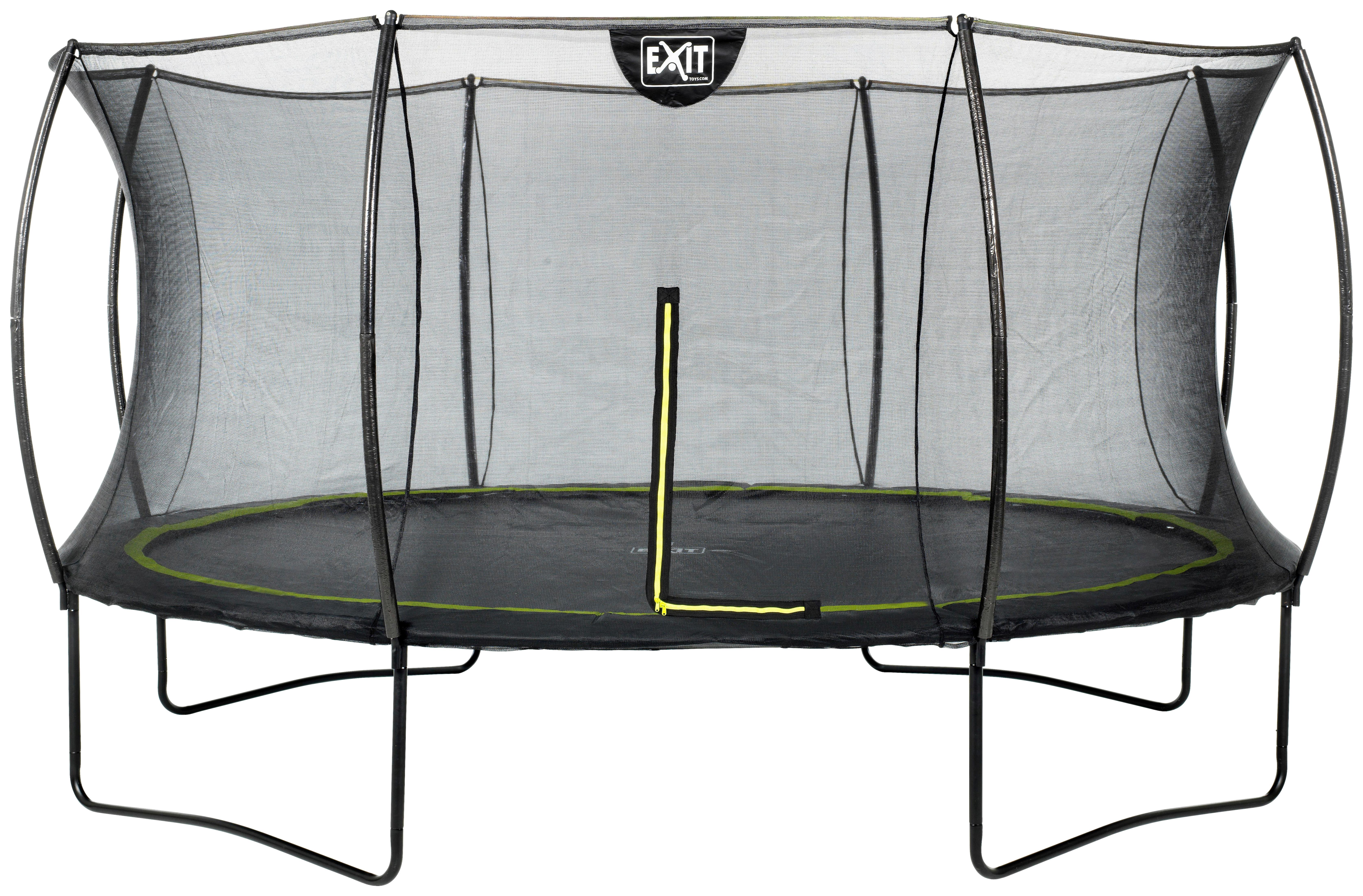 Trampolin Ø 427 Cm Mit Sicherheitsnetz Exit Silhouete - Schwarz, KONVENTIONELL, Kunststoff/Metall (427/269cm) - EXIT Toys