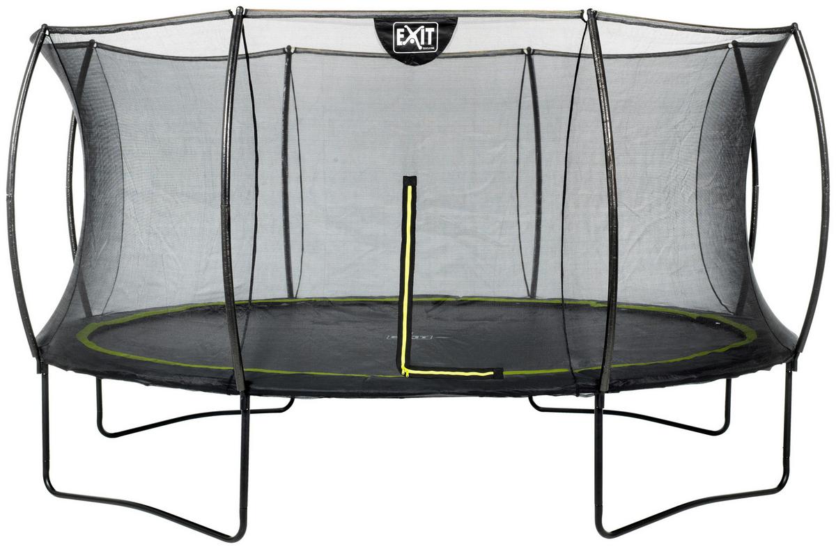 Trampolin Ø 427 cm Mit Sicherheitsnetz Exit Silhouete - Schwarz, KONVENTIONELL, Kunststoff/Metall (427/269cm) - EXIT Toys