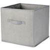 Faltbox Tanja - Grau, Basics, Papier/Textil (30/30/30cm) - Ondega