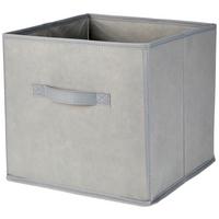 Faltbox Tanja - Grau, Basics, Papier/Textil (30/30/30cm) - Ondega