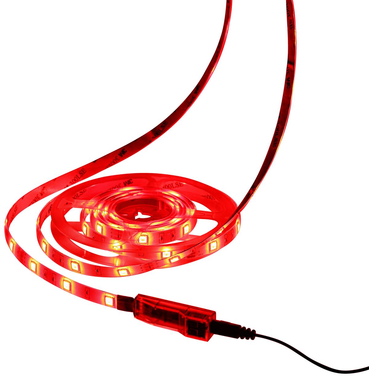 Led Díszlámpa Malte - fekete/fehér, Modern, műanyag (500cm) - Luca Bessoni