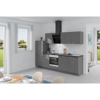 Küchenzeile Win Mit Geräte Küchenblock 280 Cm Anthrazit - Anthrazit, Basics, Holzwerkstoff (280cm) - Express