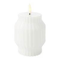 LED SVÍČKA GESA - bílá, Basics, přírodní materiály (5.5/14cm) - Modern Living