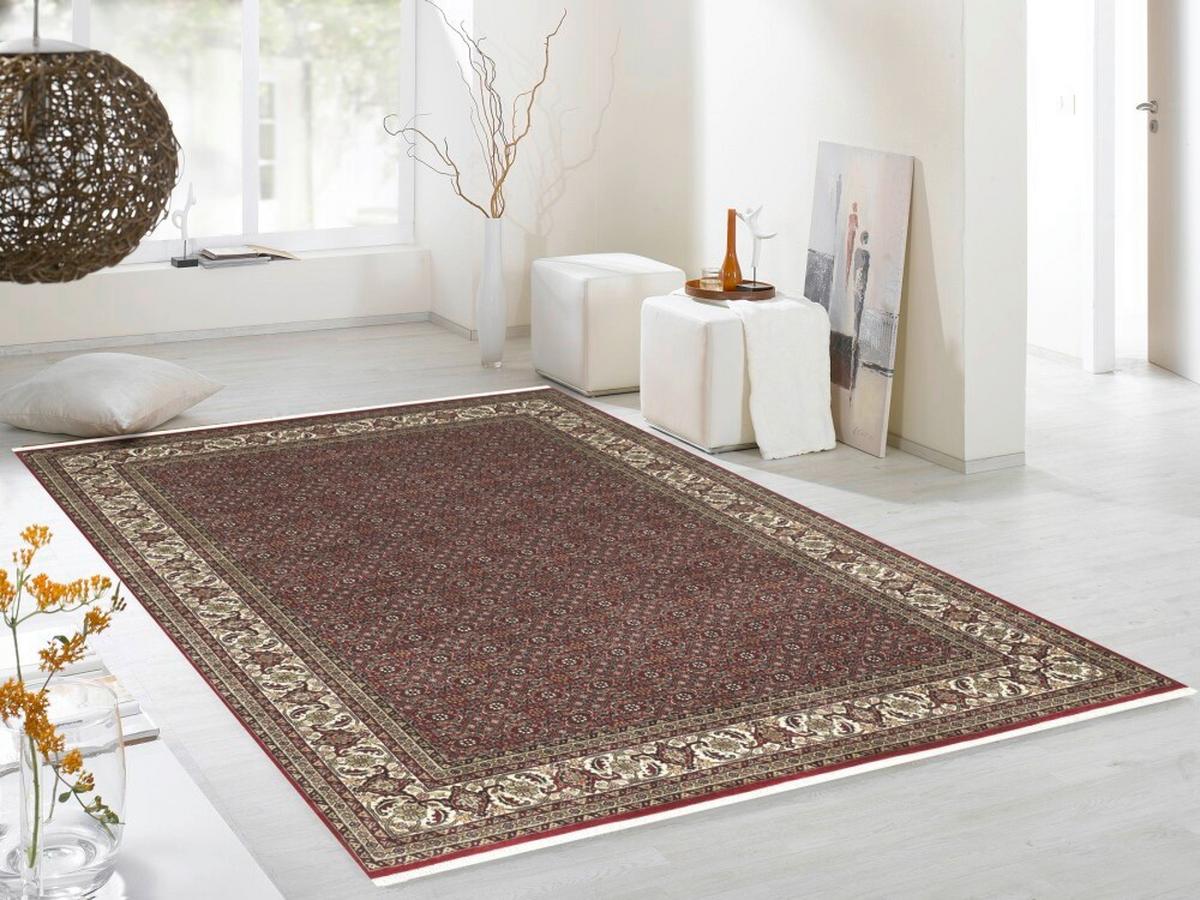 Orientalischer Webteppich Creme/rot Bidjar 120x180 Cm - Rot/Creme, Basics, Textil (120/180cm) - Cazaris