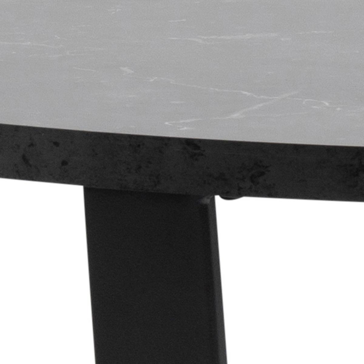 Esstisch Rund Amble 110x110x75 Cm Schwarz - Schwarz, Design, Holzwerkstoff/Metall (110/110/75cm) - Carryhome