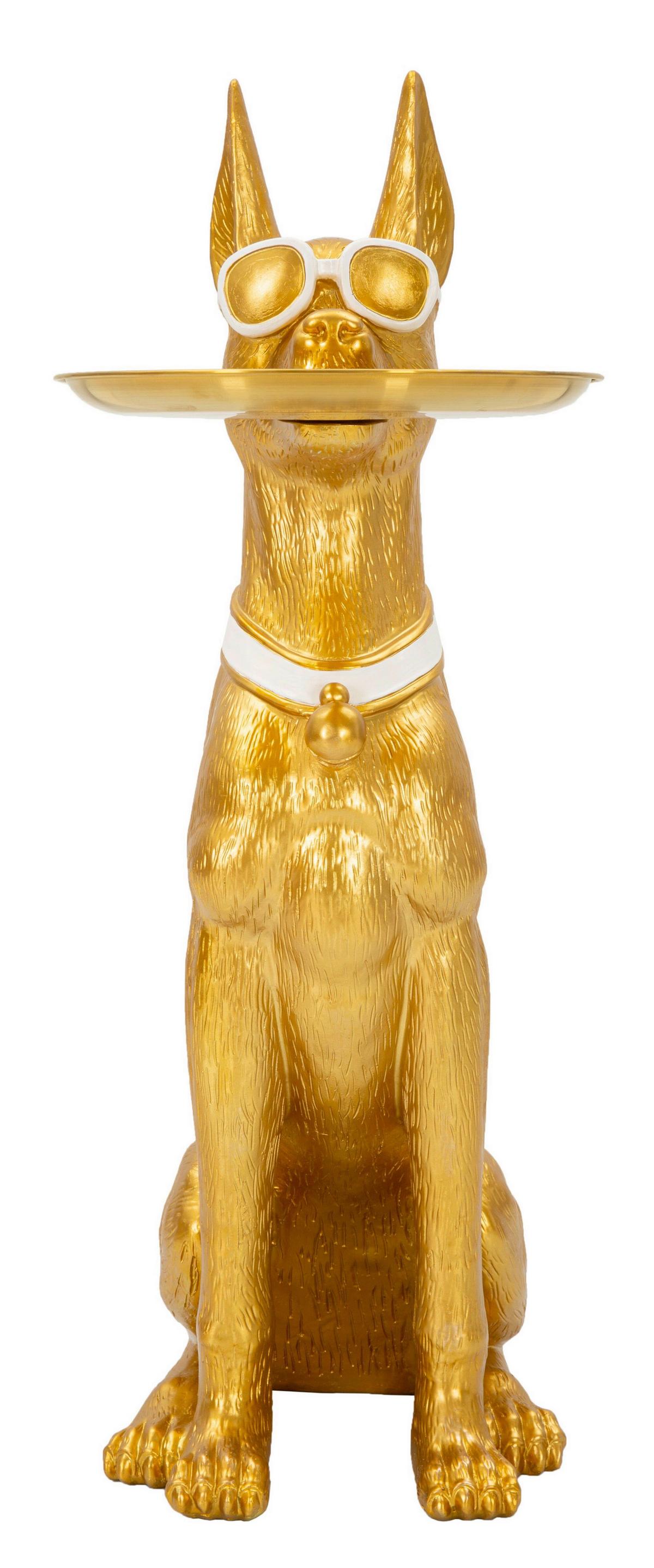 Skulptur Kunststoff/metall, Gold - Basics, Kunststoff/Metall (33.5/73/25cm)