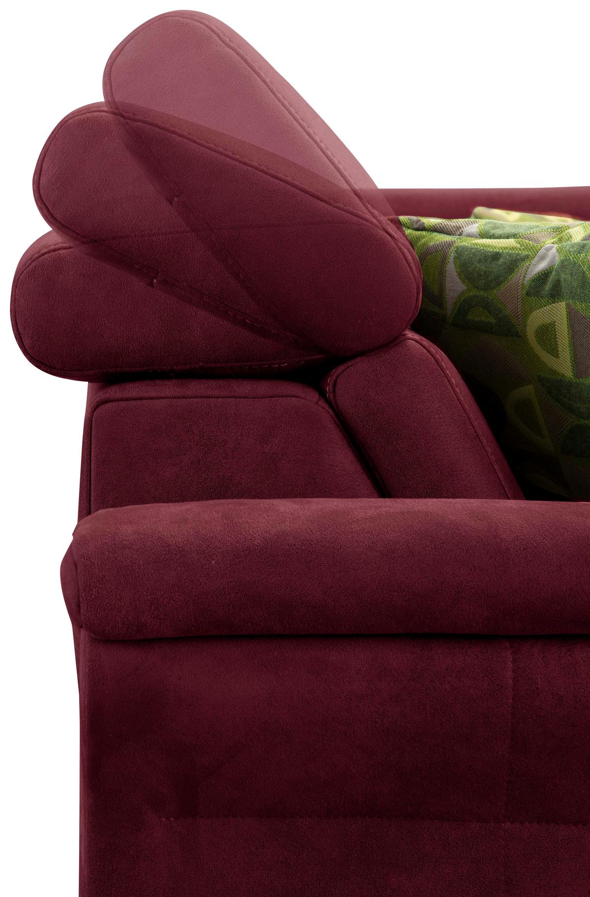 Ecksofa Arngast mit Bettkasten 245x194 cm - Eichefarben/Bordeaux, KONVENTIONELL, Textil (245/194cm) - Sit & More