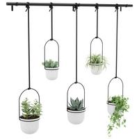 KVETNÍK TRIFLORA  5 - čierna/biela, Design, kov/plast (18,4/94,6/137,8cm) - Umbra