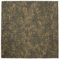 Teppichfliese Gelb/Bunt Marble 50x50 cm Florhöhe 3 mm - Gelb/Multicolor, Basics, Textil (50/50cm)