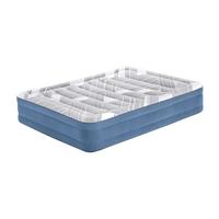 Luftbett Dominik 203x152x36 cm bis 300kg, inkl. Pumpe - Dunkelblau/Grau, KONVENTIONELL, Kunststoff/Metall (203/152/36cm) - Bestway