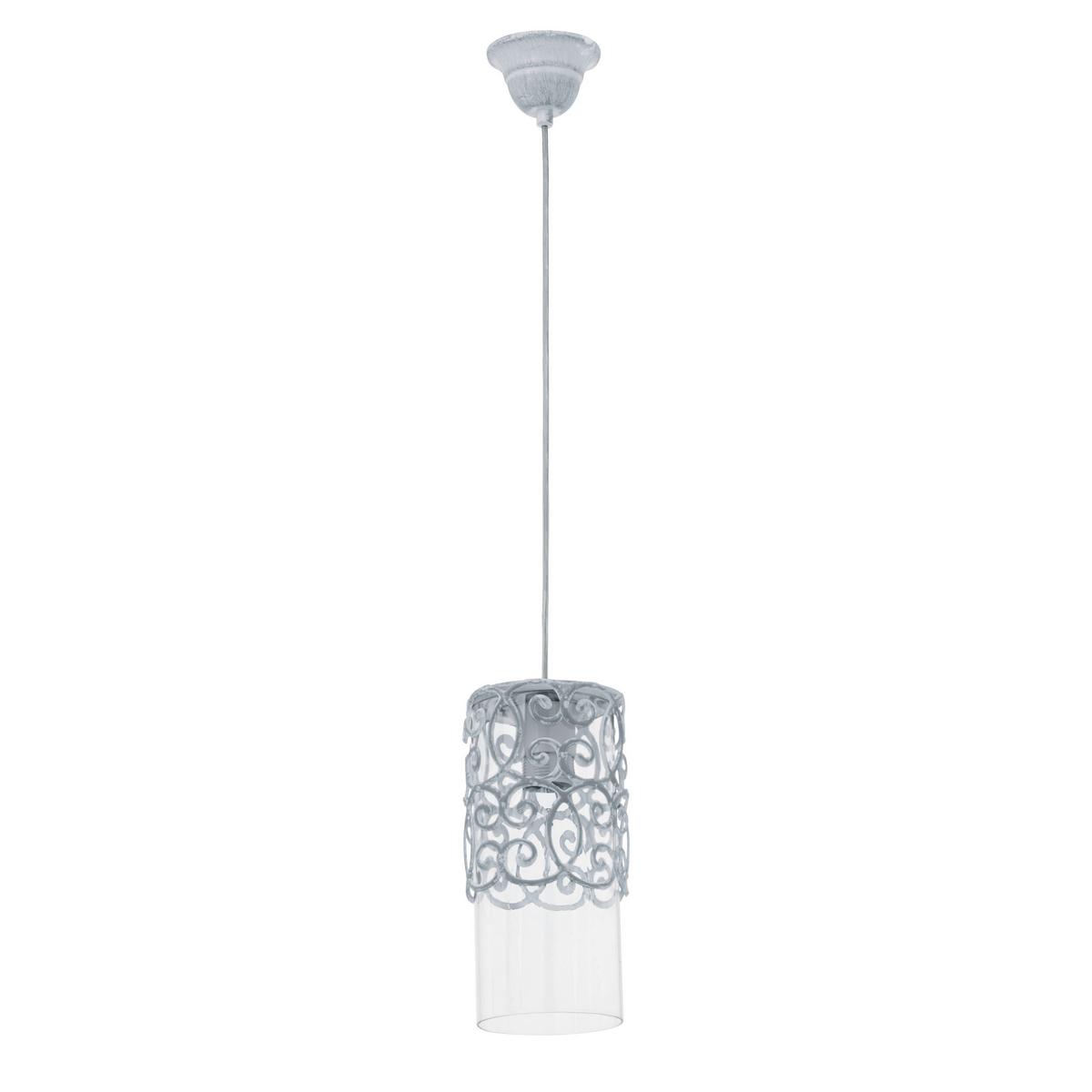 Hängeleuchte 49202*vintage - Blau/Grau, Basics, Glas/Metall (12,5/110cm) - Eglo