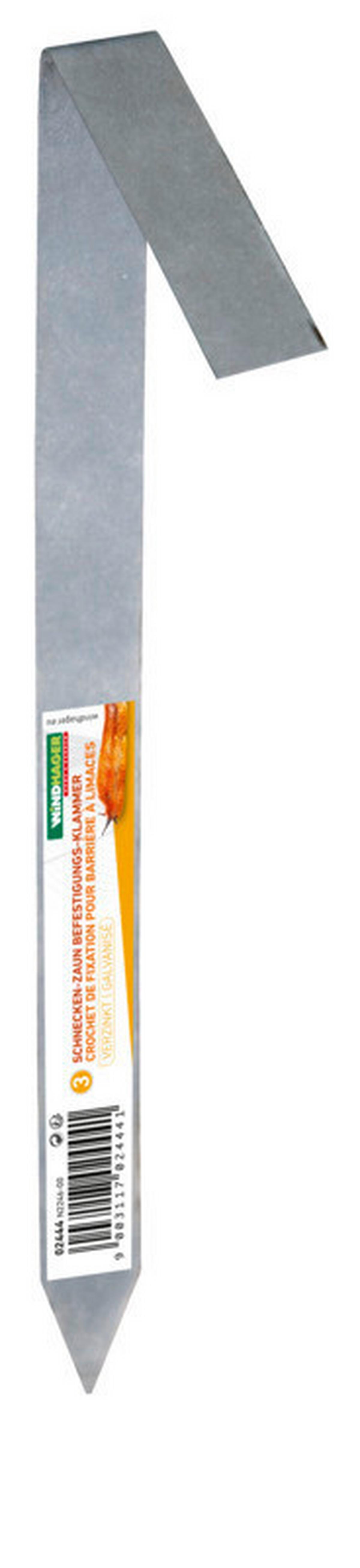 Schnecken-abwehrband Schneckenzaun Klammer - Zinkfarben, Basics (45cm) - Windhager