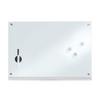 Memoboard Weiß B: 60 Cm - Silberfarben/Weiß, Basics, Glas/Metall (60/40/1,6cm) - Zeller Present