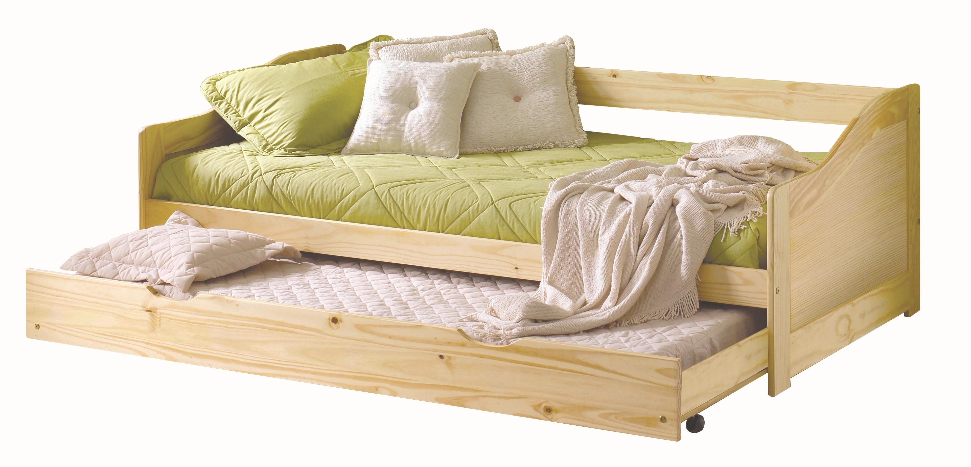 BETT Naturfarben 90x200cm - Naturfarben, Basics, Holz (90/200cm) - Livetastic