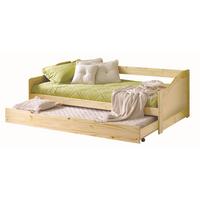 BETT Naturfarben 90x200cm - Naturfarben, Basics, Holz (90/200cm) - Livetastic