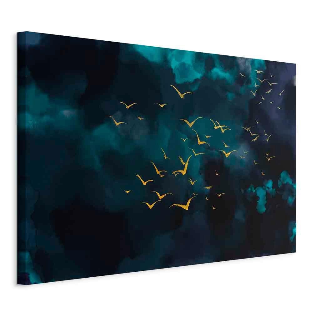 Leinwandbild Opal Schwarz B: 90 cm