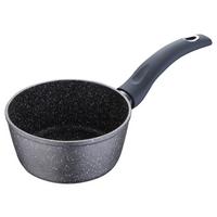 Stielkasserolle 1,3 L Aluminium, Kunststoff - Grau, Basics, Kunststoff/Metall (16cm)