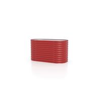 Hochbeet Vita 858 82,1x85,8x162,1 Cm Oval Rot - Rot, Basics, Metall (82,1/85,8/162,1cm)