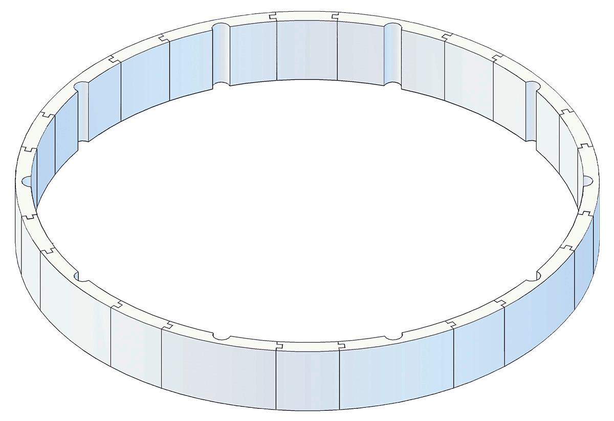 Wand-Isolationsset Protector T60 Rund Ø 460 cm