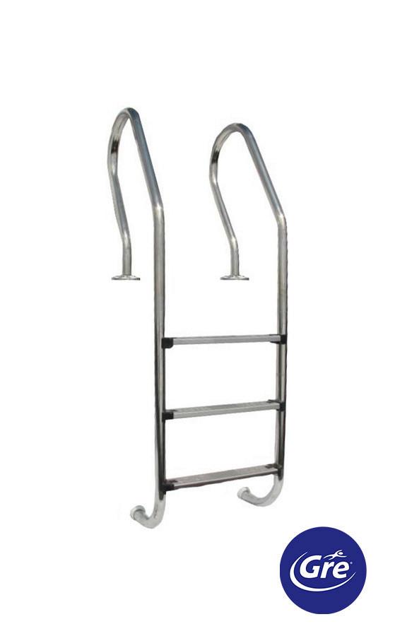 Poolleiter Leiter - Alufarben, KONVENTIONELL, Metall (50/162,5/9cm) - Gre