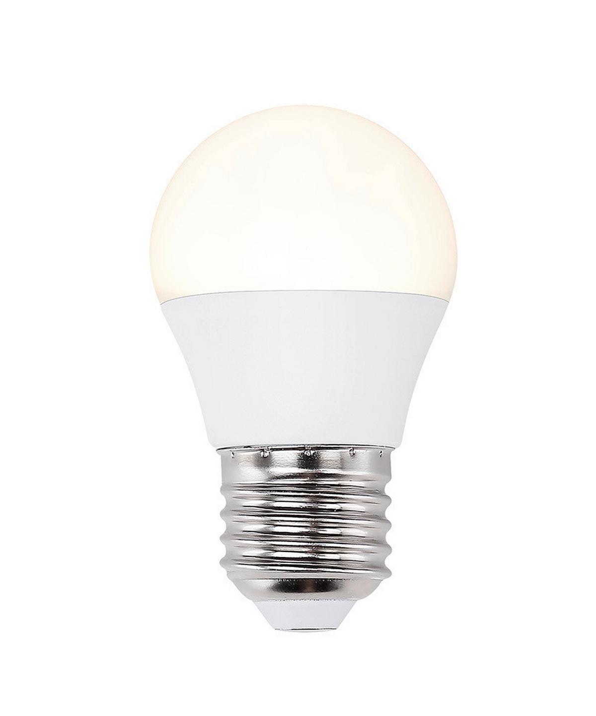 LED žárovka E27, 5W, ILLU, 230V - opál, plast (4,7/8,8cm)