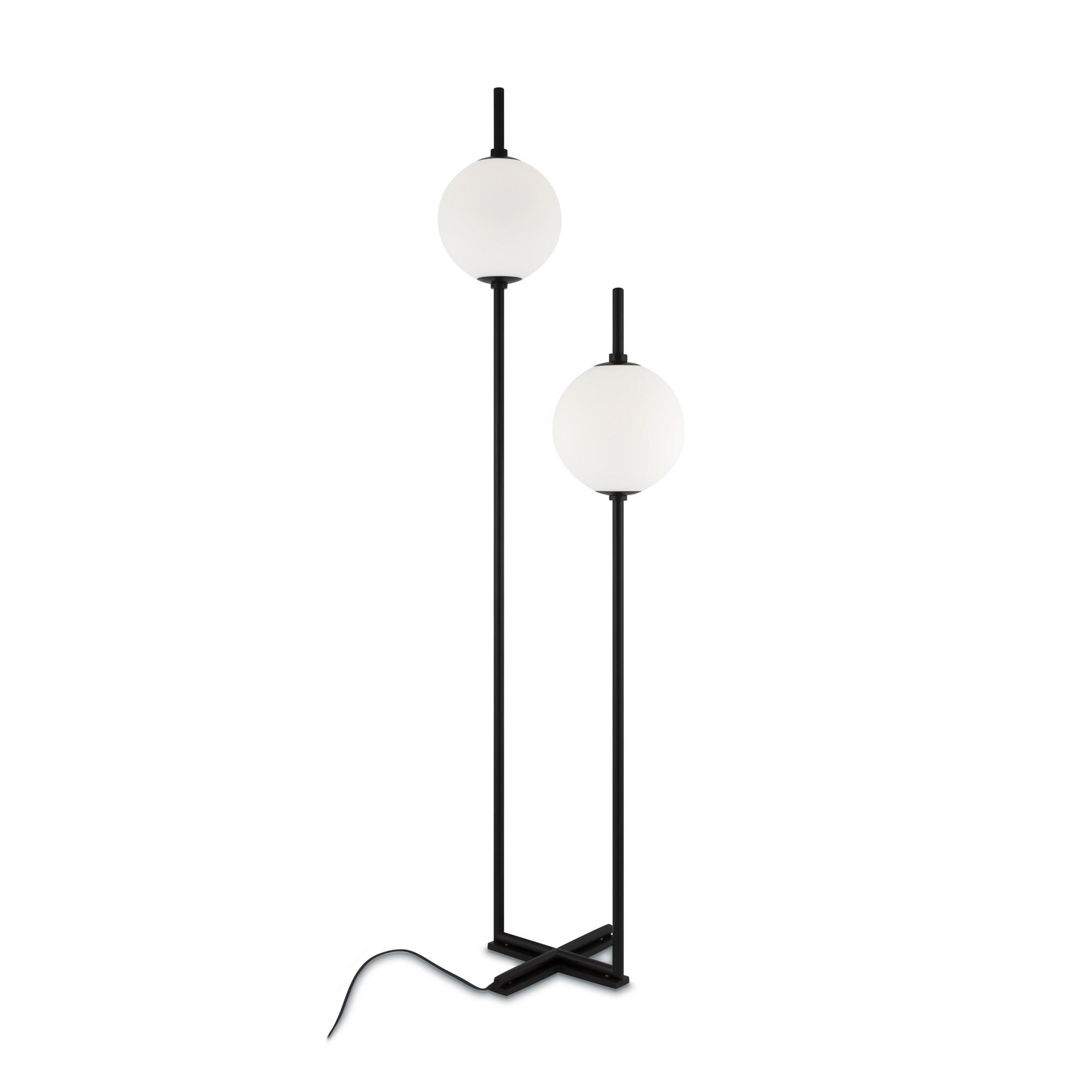 Stehleuchte The Sixth Sense - Schwarz/Weiß, Trend, Glas/Metall (44/32/150cm) - MAYTONI
