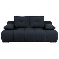 Boxspringová pohovka BUBBLE, tmavomodrá - čierna/tmavomodrá, Trend, kompozitné drevo/textil (206/90/105cm) - Luca Bessoni