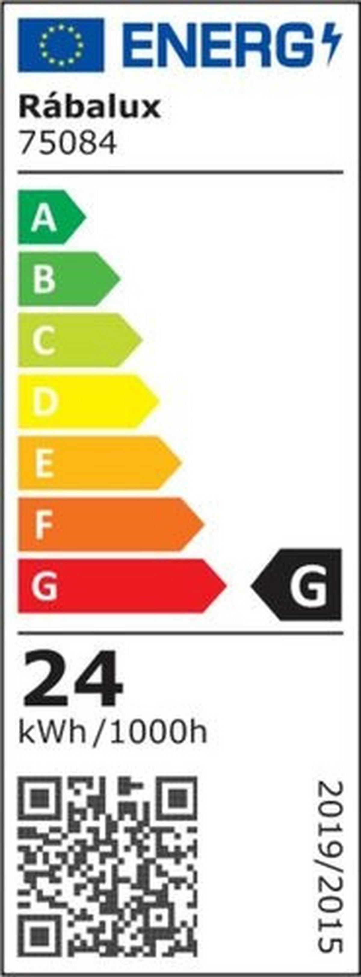 Led Mennyezeti Lámpa Lautrec - fekete, Basics, műanyag (40cm) - Rabalux