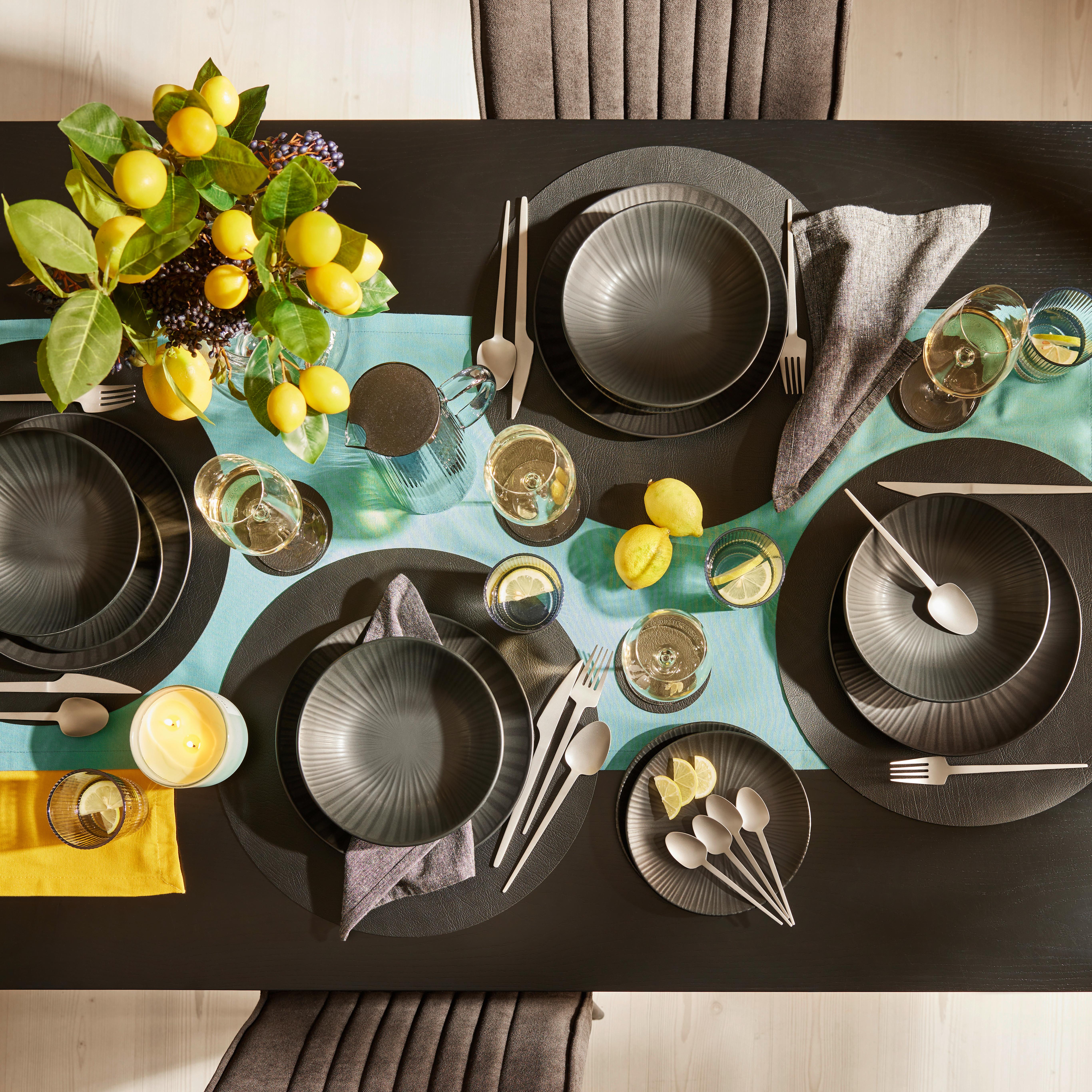 Běhoun na stůl Steffi, 45/150cm, modrá - modrá, textil (45/150cm) - Modern Living