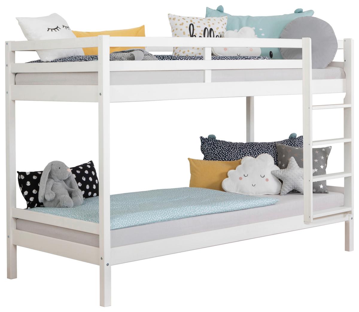 Etagenbett 970538 Rene - Weiß, MODERN, Holz (90/200cm) - MID.YOU