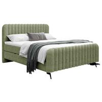 BOXBETT Liam Grün 160x200 cm - Schwarz/Grün, MODERN, Holz/Holzwerkstoff (160/200cm) - Livetastic