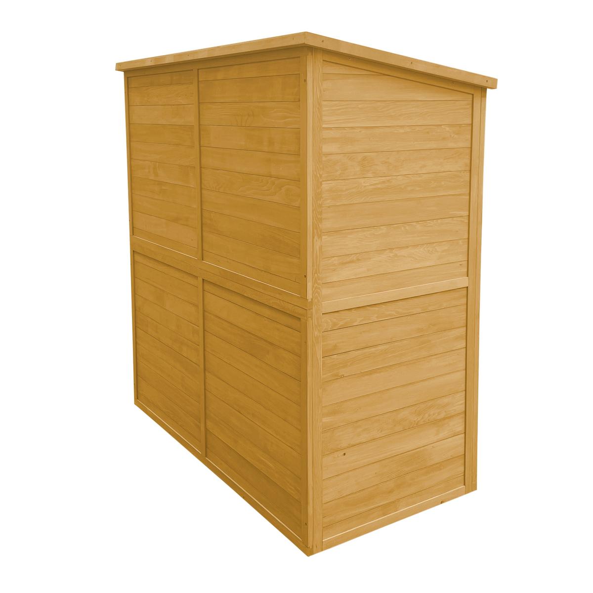 Geräteschrank Casper - Braun, Basics, Holz (149/73/164cm) - Ambia Garden