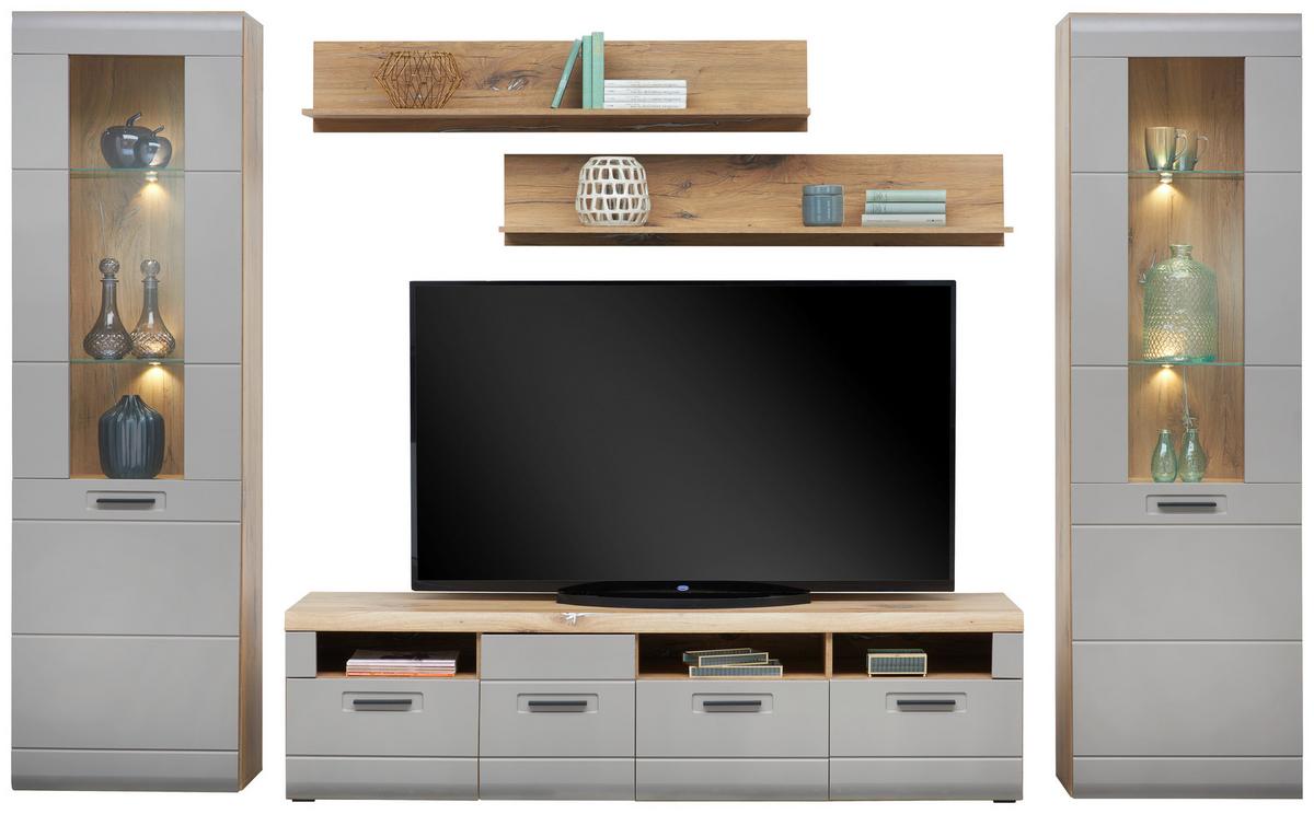 Wandboard Auris B: 135 Cm Flagstaff Eiche - MODERN, Holzwerkstoff (135/25/25cm) - Luca Bessoni