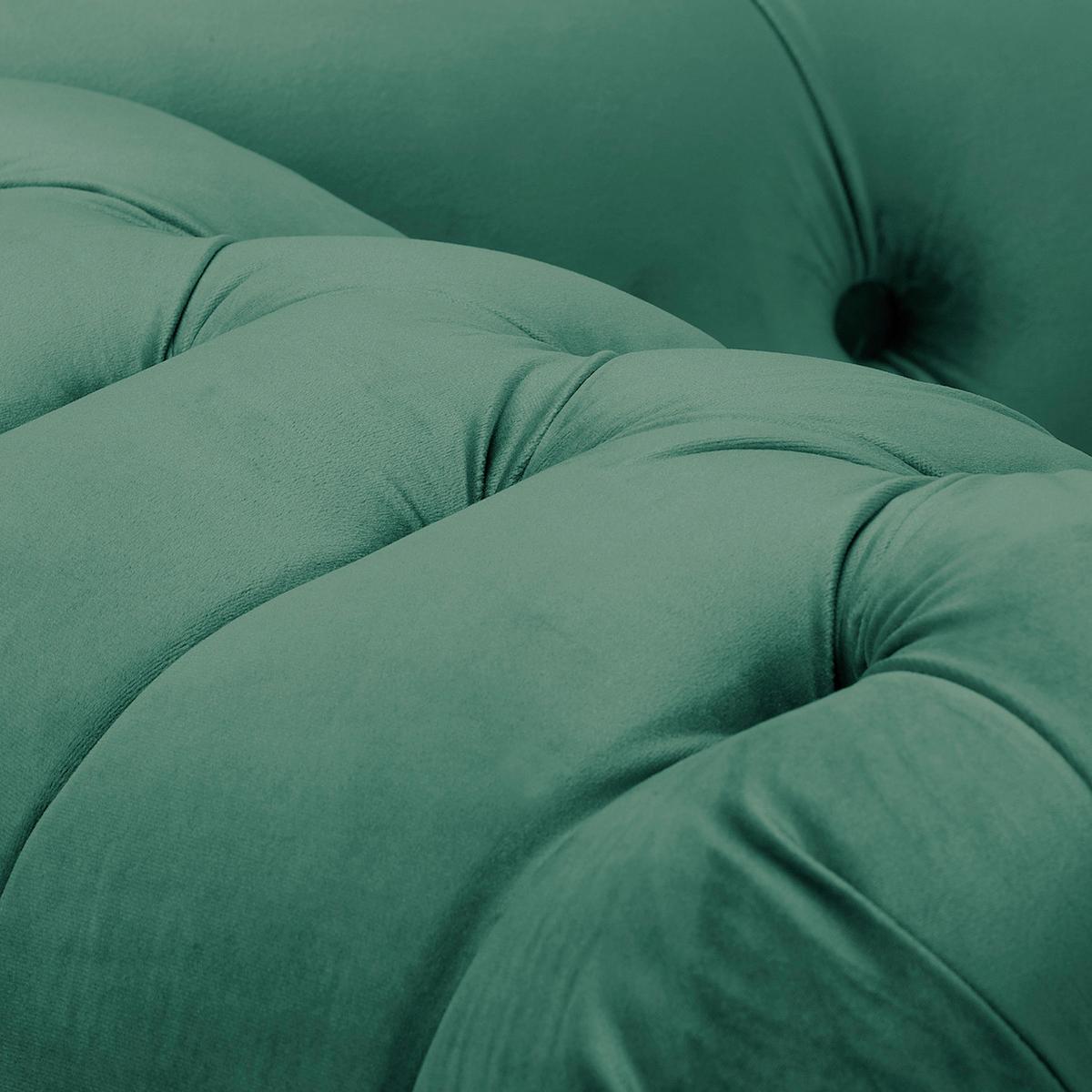 Récamiere Pako Grün B: 185cm - Braun/Grün, Design, Textil (185/93/75cm) - Livetastic