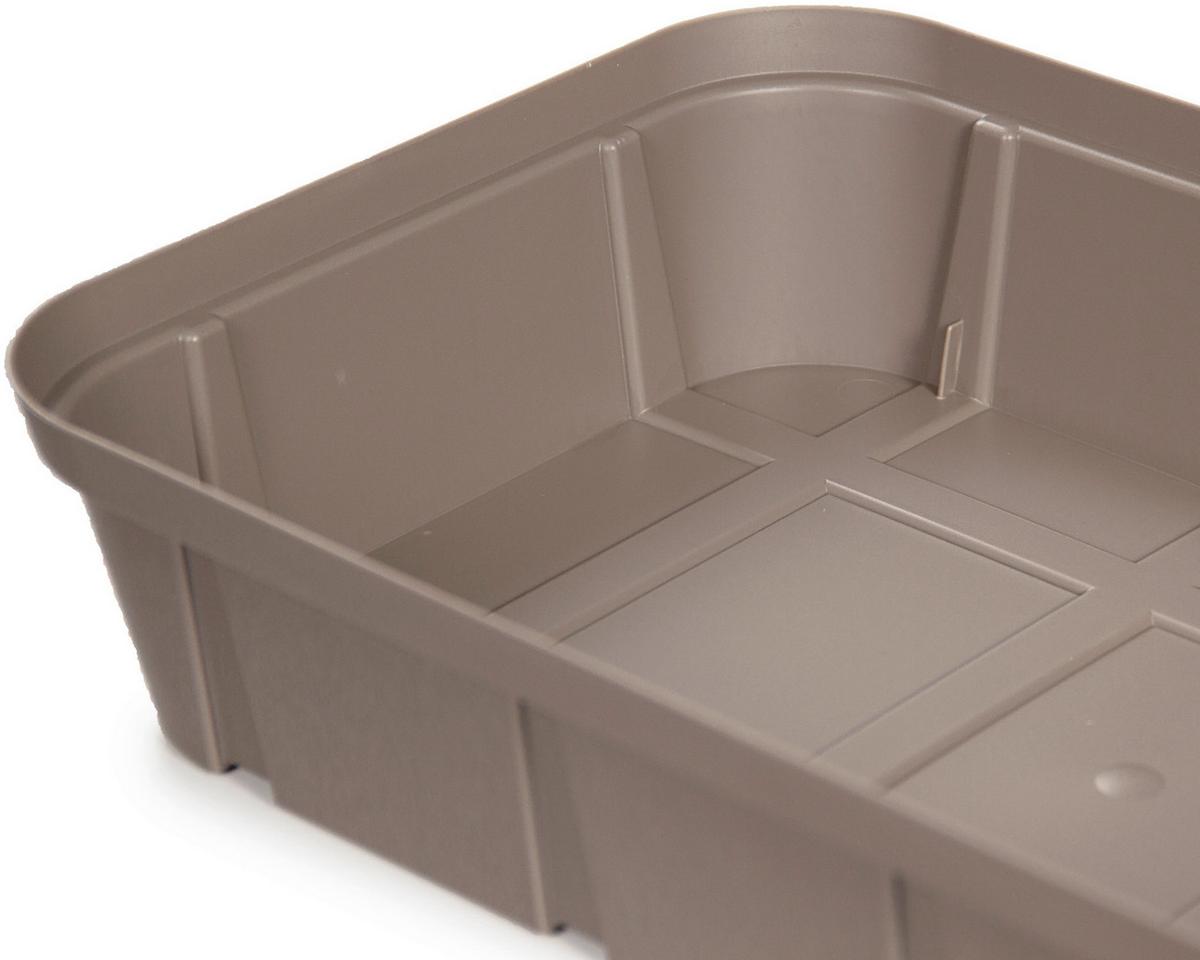 Anzuchtbeet Kunststoff 6 L 38x19x25 cm - Taupe, Basics, Kunststoff (38/19/25cm)