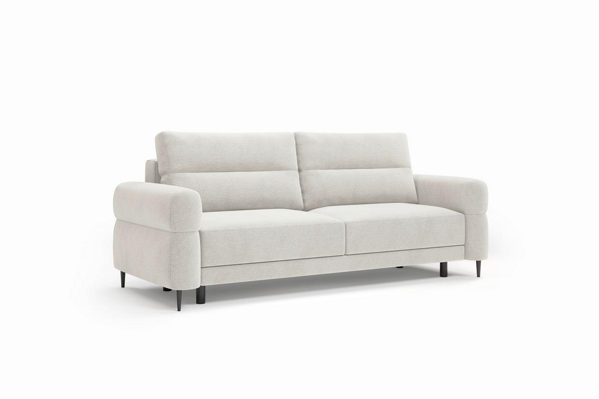 Schlafsofa Nordic Beige B: 232cm - Beige/Schwarz, Basics, Textil (232/94/102cm) - Livetastic