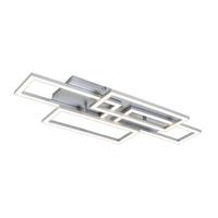 STROPNÉ LED SVIETIDLO MEGA - strieborná/niklová, Modern, kov/plast (72/28,4/8cm) - Mömax