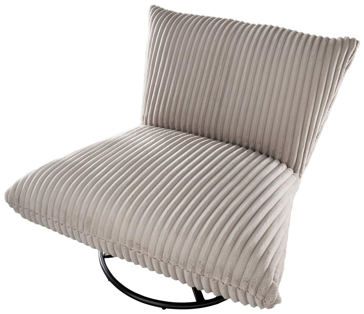 Relaxsessel Cremona Cappuccino B: 100 Cm - Schwarz/Cappuccino, Design, Textil (100/78/96cm) - Livetastic