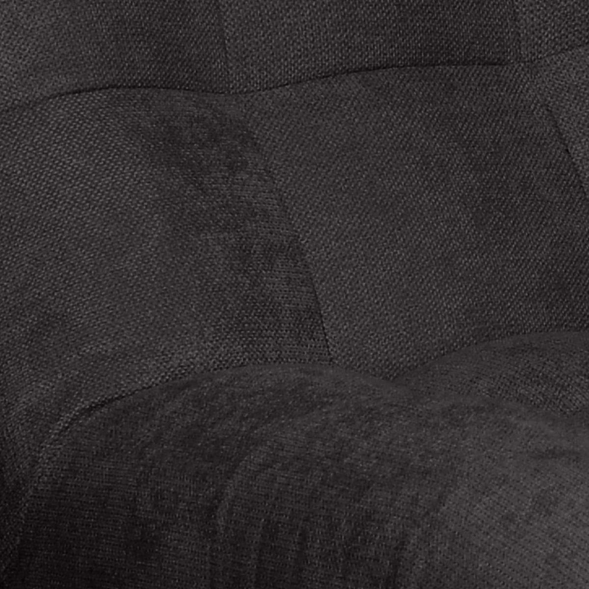 Liege Isabella Flachgewebe Schwarz - Chromfarben/Schwarz, MODERN, Textil (68/88/164cm) - MID.YOU