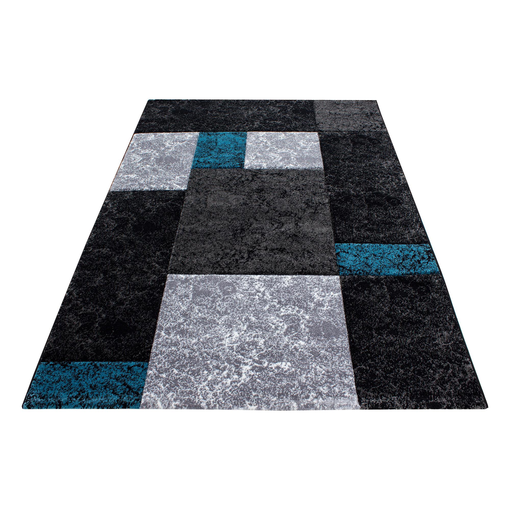 Teppich Läufer Türkis Hawaii 80x300 cm - Türkis, KONVENTIONELL, Textil (80/300cm)